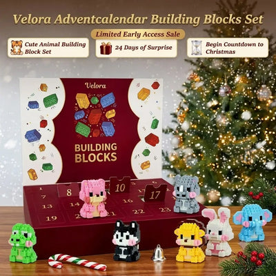 Blocks -Mini Animal Building Brick Calendar