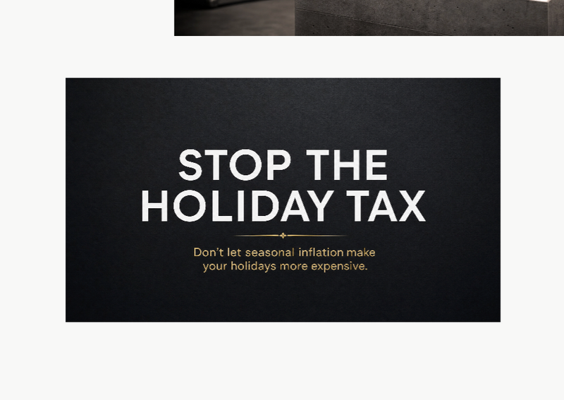 Avoiding the "Holiday Inflation Tax"